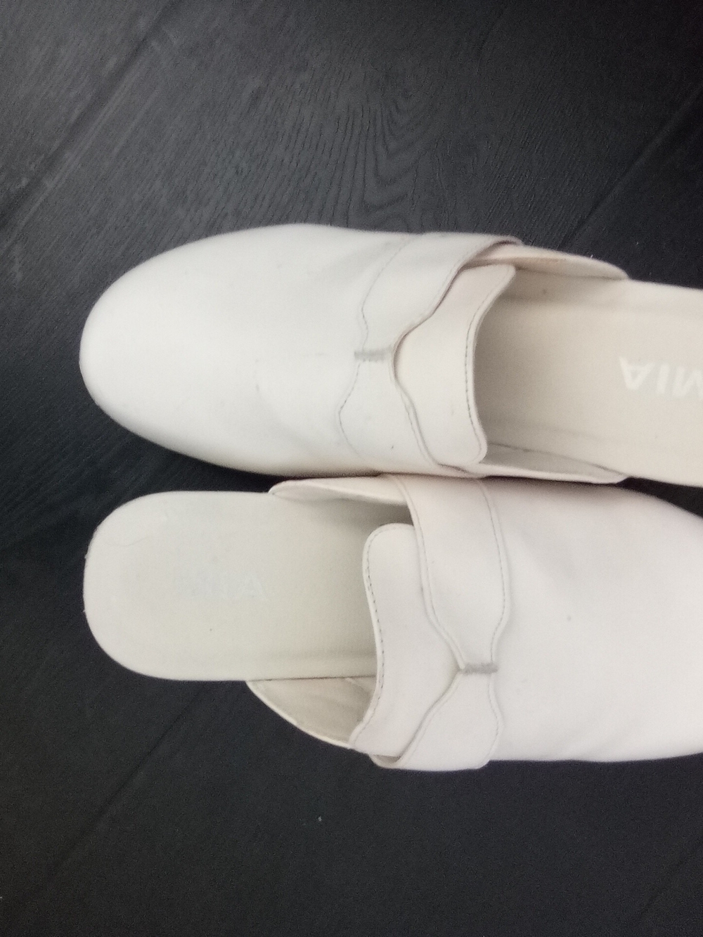 MIA Women's White Slip-On Mules